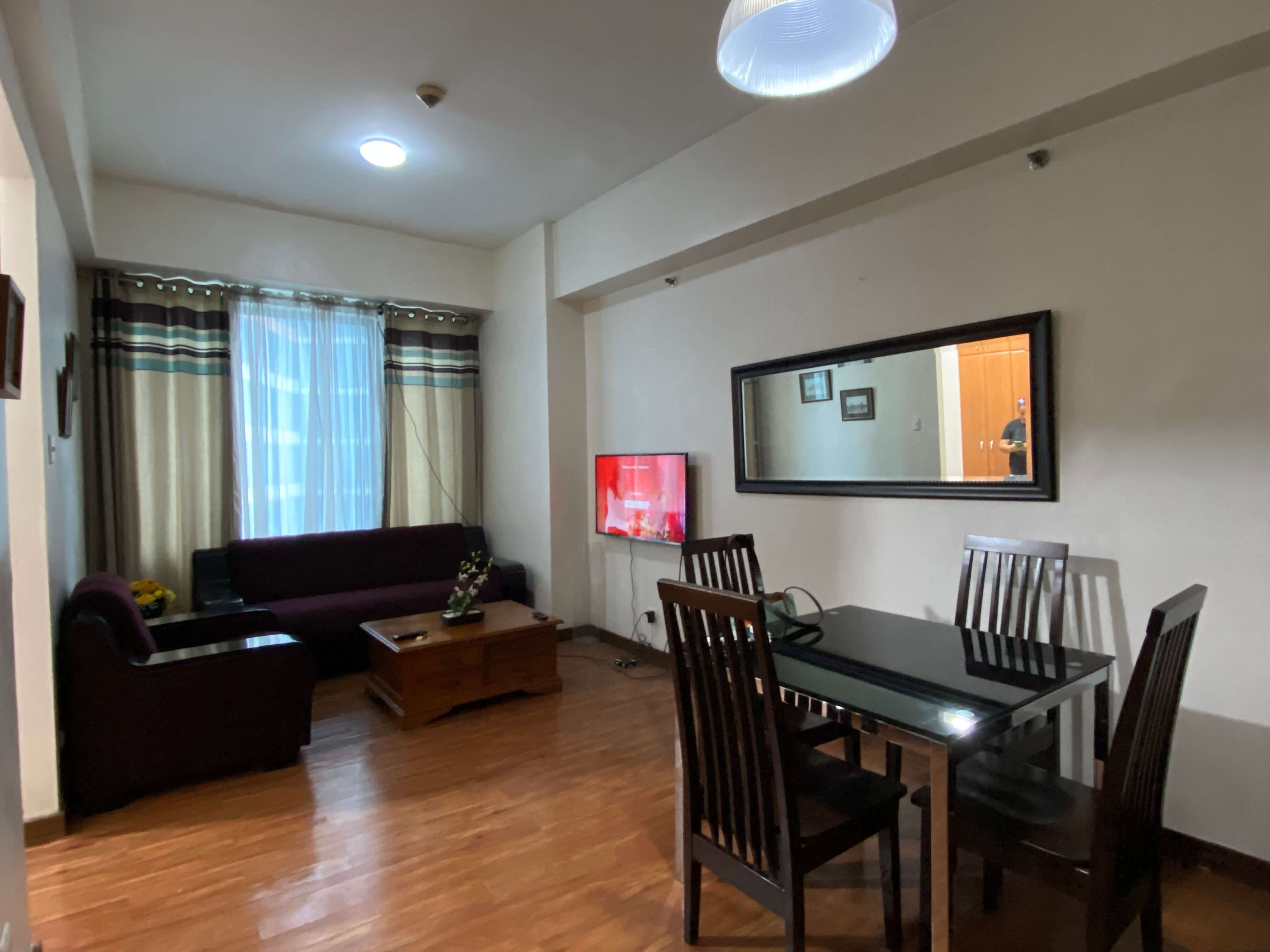 Furnished Studio Type Condo with 1 Bedroom Layout in Eastwood Parkview 2
